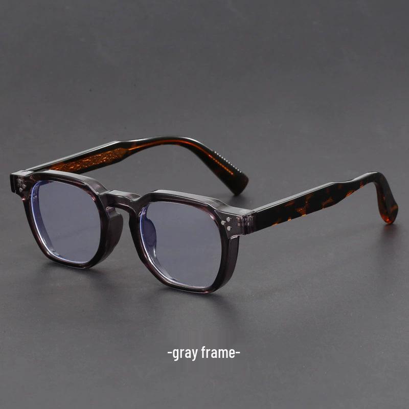 Japanese & Korean Retro Prescription Eyeglass Frames for Men & Women - Trendy Literary Style with Plain or Custom Lenses