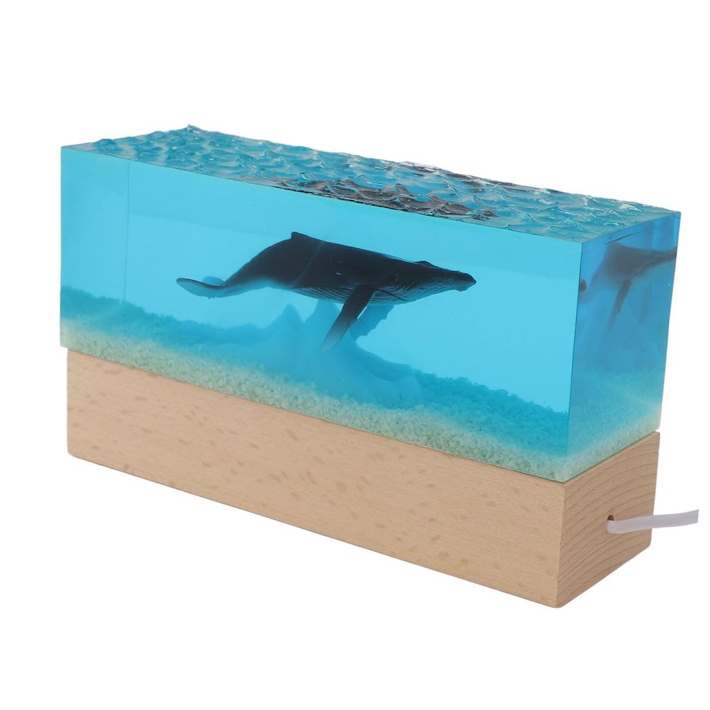 Nachtlicht Simulierte Meereslandschaft USB-betrieben Weiße Beleuchtung Mehrzweck Dekoratives Umgebungsnachtlicht