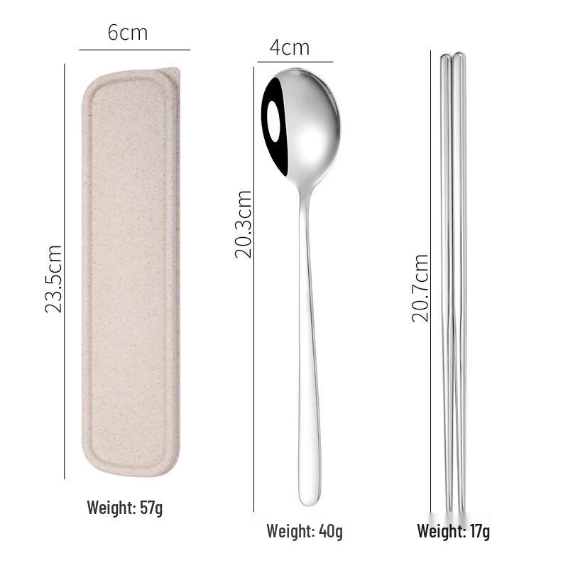 Abay 304 Stainless Steel Portable Cutlery Set