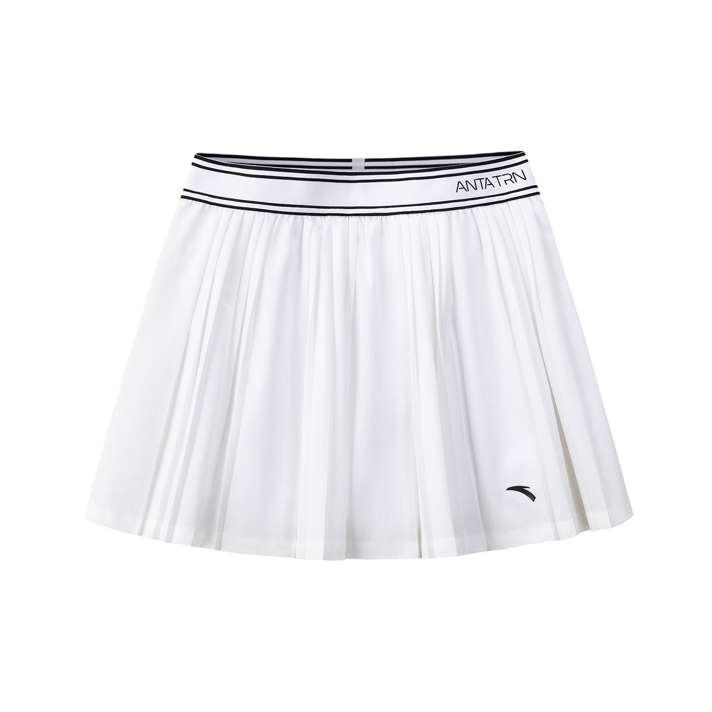 Anta Training Series Woven Skirt Summer Casual Skirt Women skirts Snow-White 962627205-3 XS