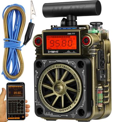 ZHIWHIS Bluetooth BCL with SOS App Deep MicroSD Card 10 Hours of Continuous Technical Approval for Disaster Prevention and Outdoor Use for Speaker,