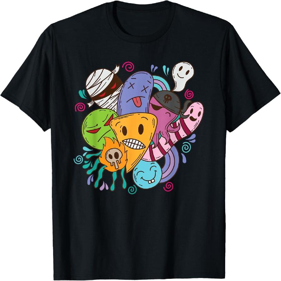 colorful Street Art Figures Art Graffiti T-Shirt XXXXXL чёрный
