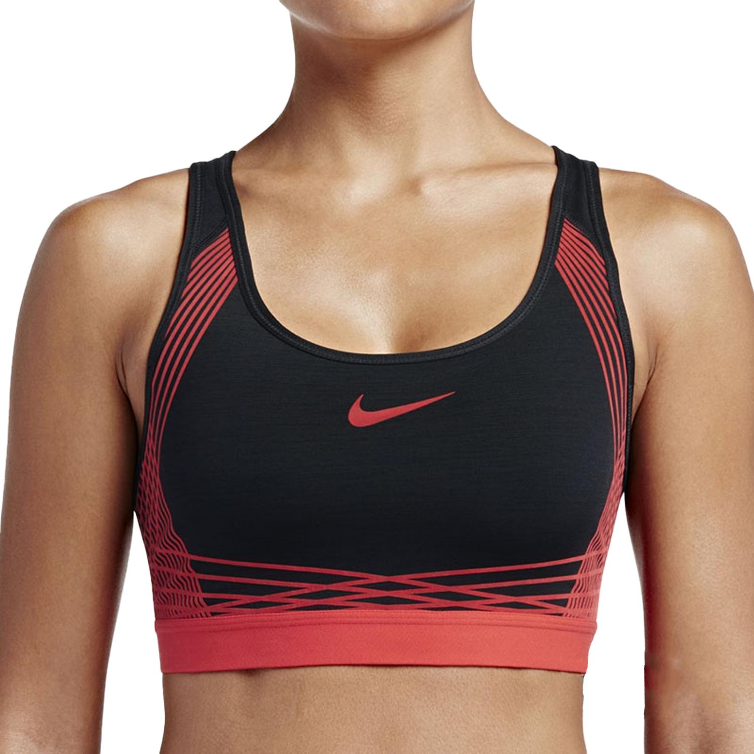 

Nike Dri-Fit Удобное Приятное к коже Мягкое Спортивное нижнее белье Женское нижнее белье Красный Черный 805308-014 S
