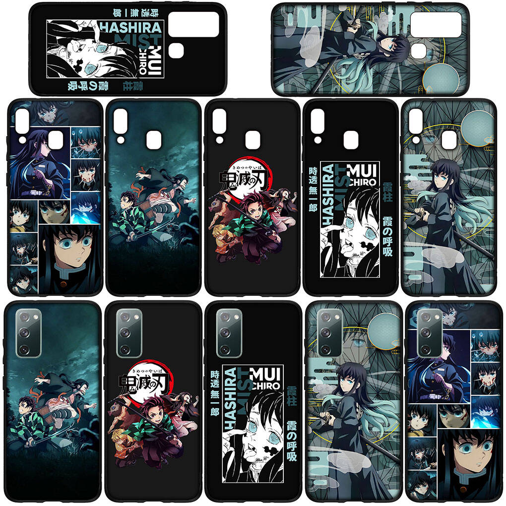 For Motorola Moto Edge 70 60 50 G54 G86 Samsung Galaxy S25 iPhone 17 16 15 Xiaomi Redmi Note 14 Pro Max Phone Case Demon Slayer Muichiro Tokito Cover