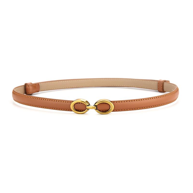 Genuine Leather Womens Fashion Belt With Pearl Detail For Casual And Formal Wear