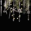 18 Pcs Hanging Snowflake Icicle Christmas Ornament Christmas Tree Decorations X3UC