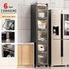 BeiYing 2-Layer Narrow Kitchen Storage Cabinet