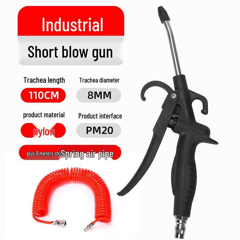 Heavy-Duty, Drop-Resistant High-Pressure Nylon Blow Gun for Auto Repair and Factory Cleaning
