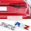 SQOB1 Metal 3D Para Peugeot RCZ Insignia Letras Tricolor Francesas Logo Pegatina de Carrocería para Maletero Trasero de Coche Emblema de Rendimiento GT LINE Accesorios