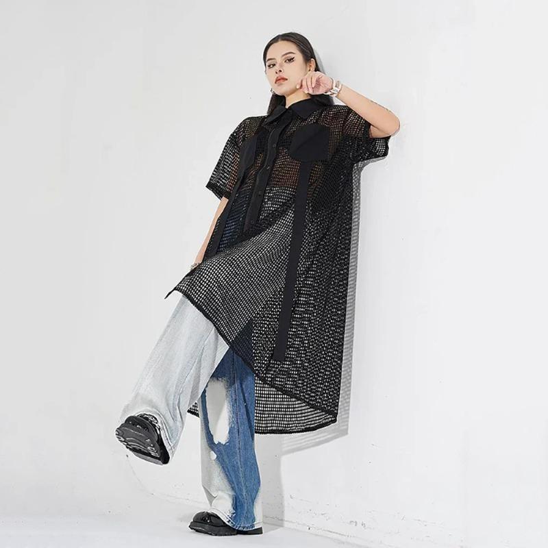 XITAO Perspective Mesh Dress LYD1765