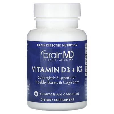 Vitamin D3 + K2, 60 Veggie Capsules