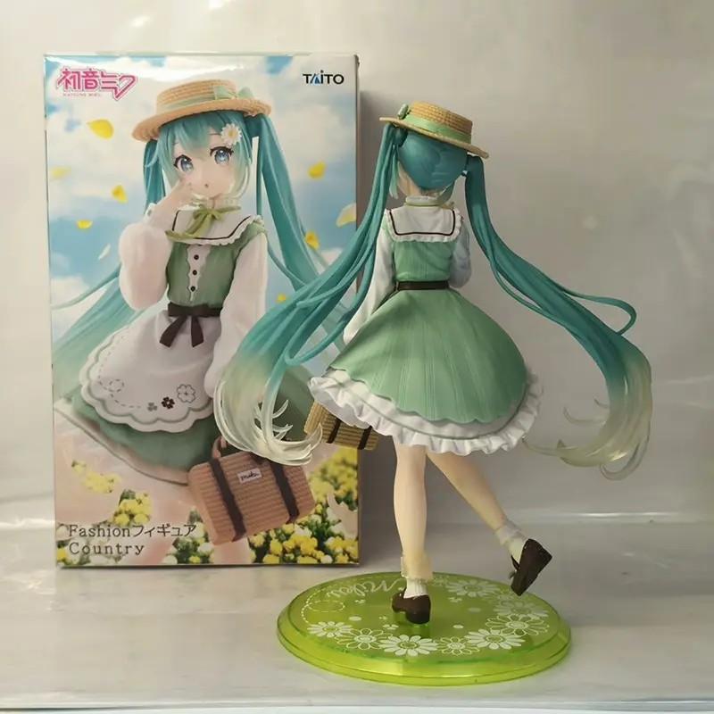 New Hatsune Miku Fashion Figure Country Ver. PVC Anime Action Figures Model Collection Toy