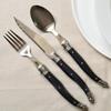LAGUIOLE Janneron Laguiole 1-Person Western Cutlery Set Black (3 Pieces)