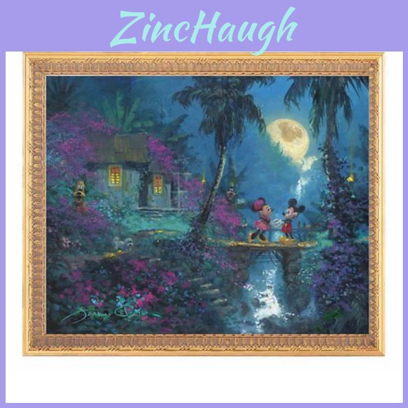 Mermaid Princess Canvas Wall Art Modern Fairy Tale Bedroom Kids Room Decorative Painting Core Material