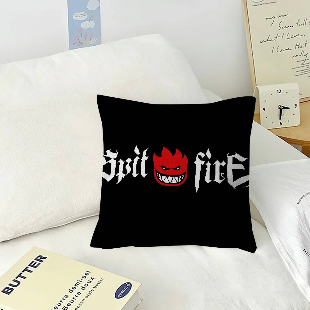 Pillow Anime Pillow Sofa Bed Head Pillow Cover Cushion Cover 45x45 cm Fashion LOGO skateboard S-Spitfire