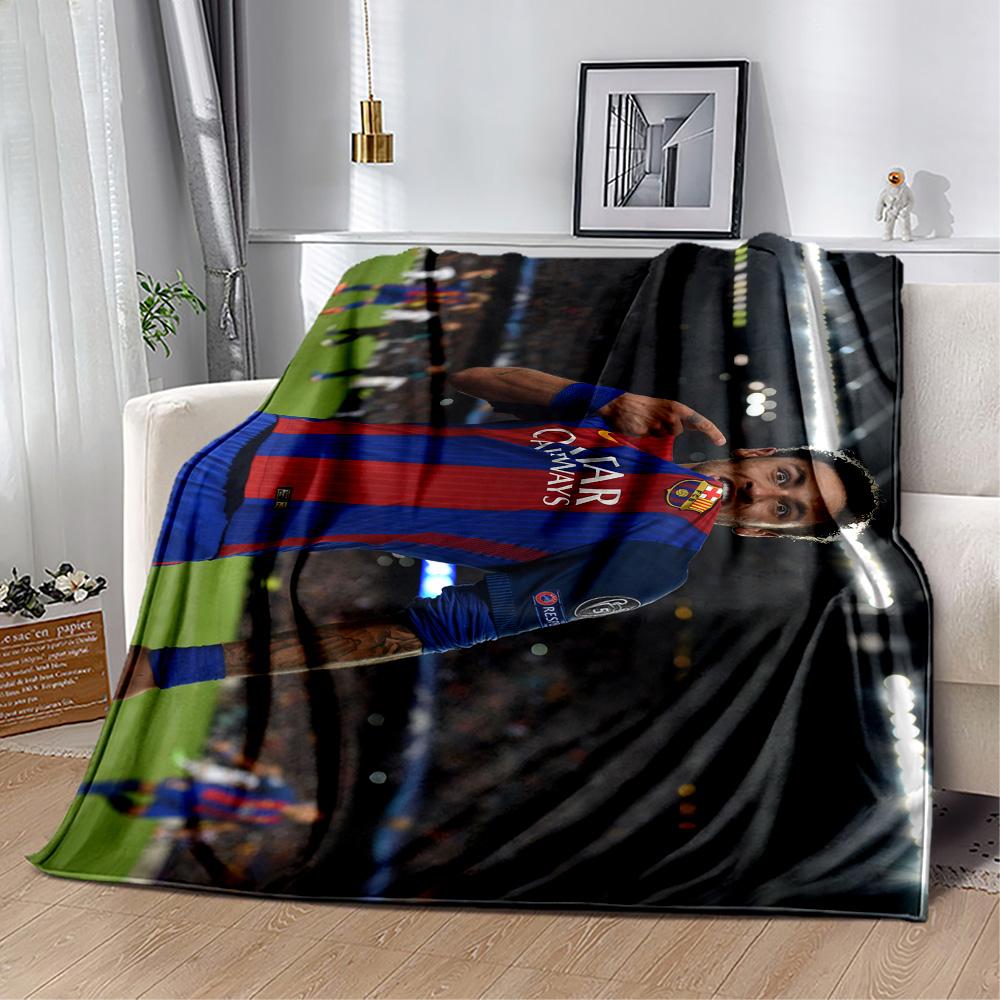 Brazilian Footballer Hairstyle Blanket Warmthful Decor Great for Chair Office Office Chair All-Season Use Stylish Decor
