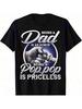 Men's Clothing Dad Pop Printed Black Tshirt, Graphic Tee, Summer Tops, Shirt, Unisex Casual Crew Neck Tshirt, Plus Size Men