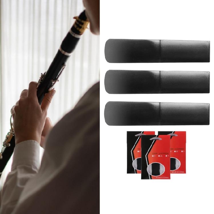 3Pcs Professional Saxophone Reed Strength 1.5/2.0/2.5 Resin Tenors Saxophone Mouthpiece Reed Beginner Saxophone Reed
