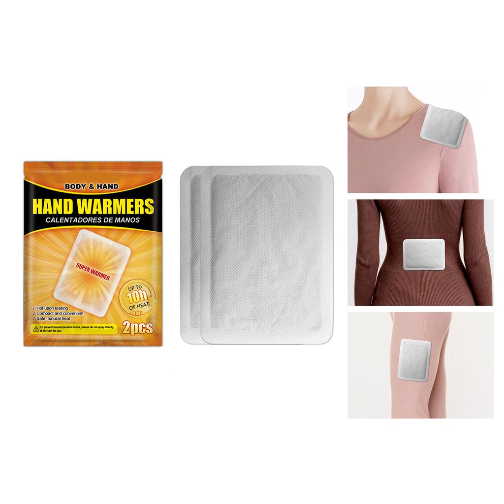 2pcs Long Lasting Warm Comfort with Easy To Use Heating Pad Body Hand Toe Warmers Enjoy Warmth At Home Outdoor Use