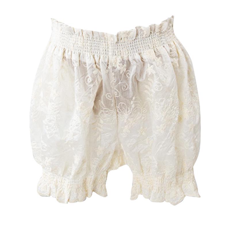 Dame Anti-eksponering Blonde Leggings: Pustende japanskinspirerte gresskar-sikkerhetsshorts