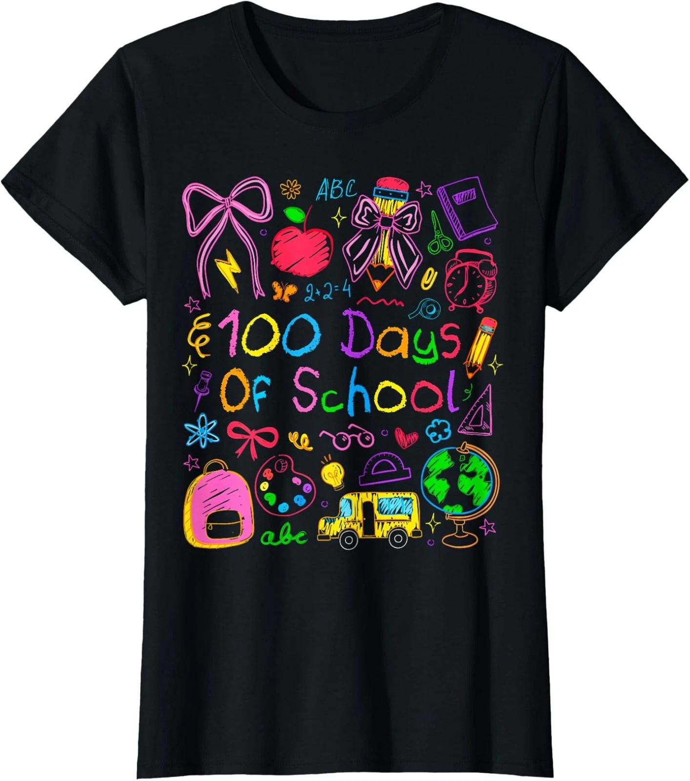 Day Rainbow Teacher I Survived 67 Days of School Ladies Crewneck T-Shirt M
