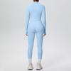 Three-Piece Yoga Set: Cross-Back Sports Tank, Zipper Jacket, High-Waisted Butt Lifting Leggings