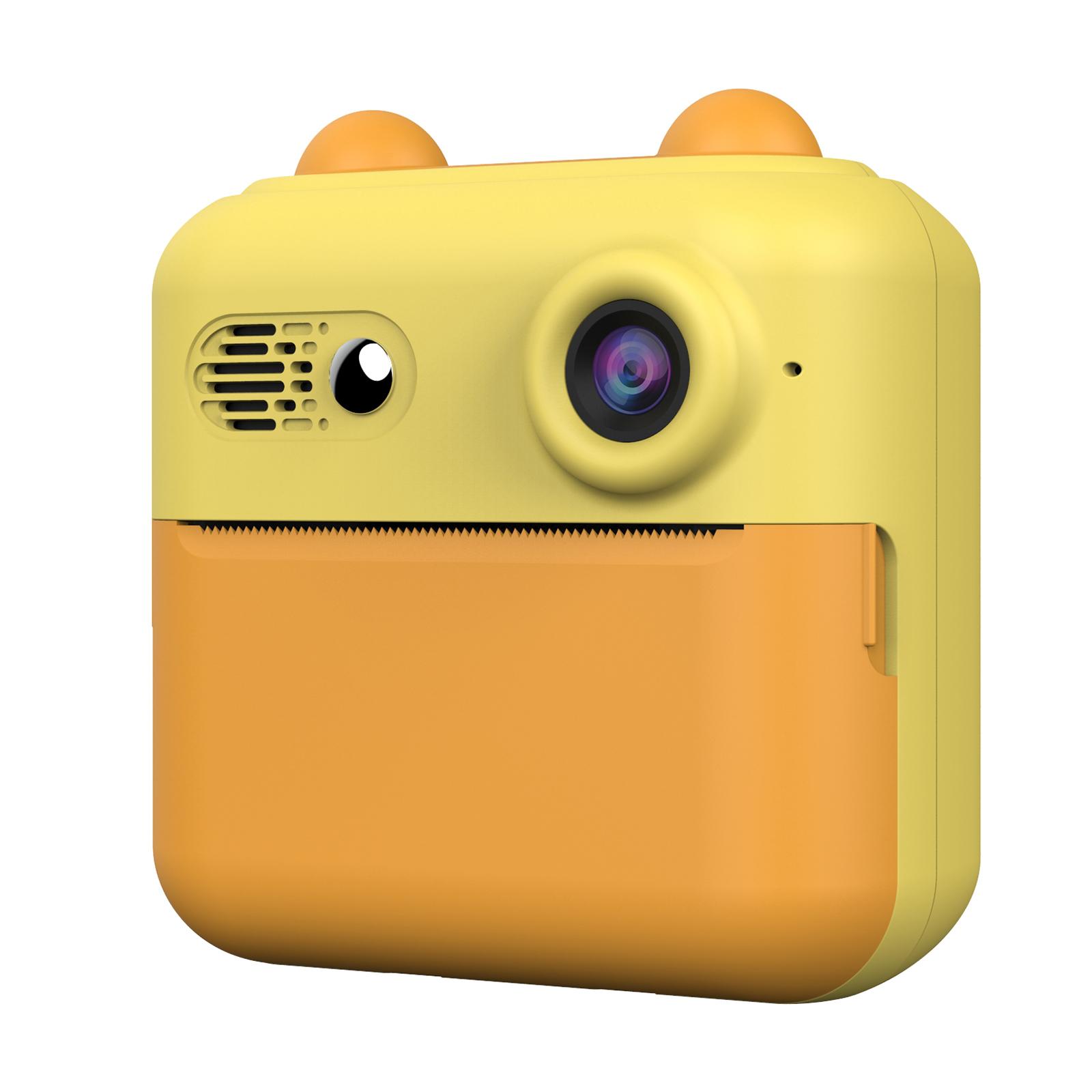 

A22 2.4-inch Screen Mini Kids HD Digital Camera Instant Photo Printing Machine with 32G TF Card+Card Reader Yellow