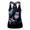 Halloween new, hot-selling skull print casual slim-fit sling vest