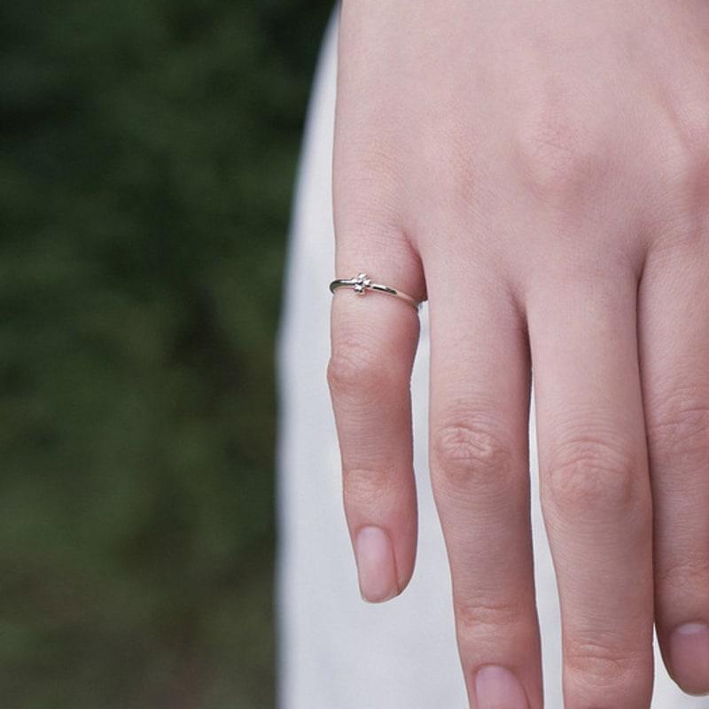 ANOTHER CELL Heart Clover Mono Ring