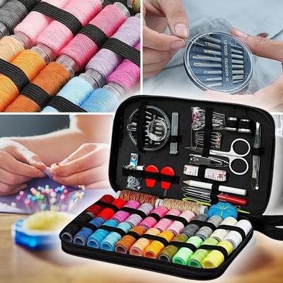 10/67/86 pezzi Kit da cucito multifunzione Borsa Set di scatole per strumenti da cucito fai da te per trapuntatura a mano, cucito, ricamo, filo, accessori