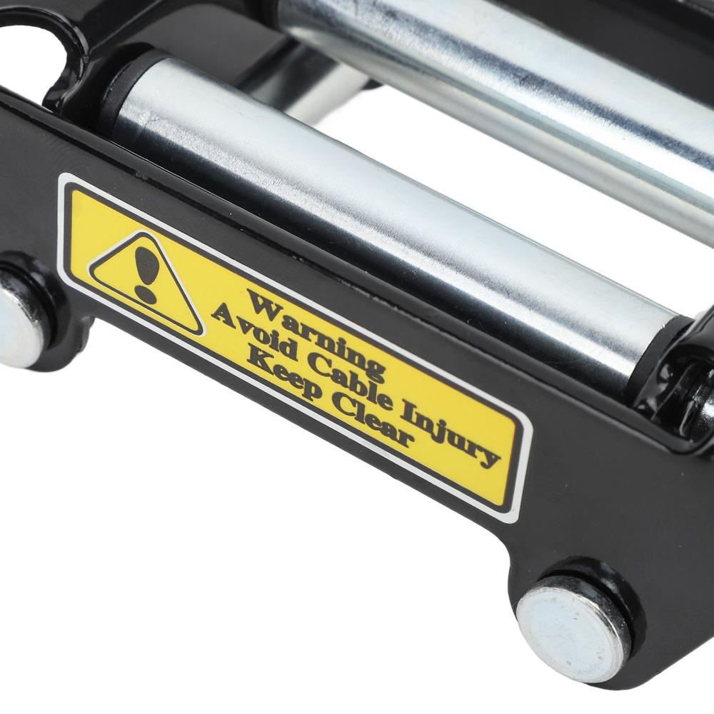 2000LB Load Capacity Winch Roller Fairlead 4.96 Inch Bolt Centers Winch Cable Guide For ATV Winch