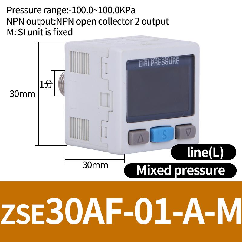 ZSE / ISE30A Pneumatic High-Precision Electronic Digital Display Pressure Switch ISE30A-01-N-L ZSE30A-01-P-L ZSE30AF-01-A