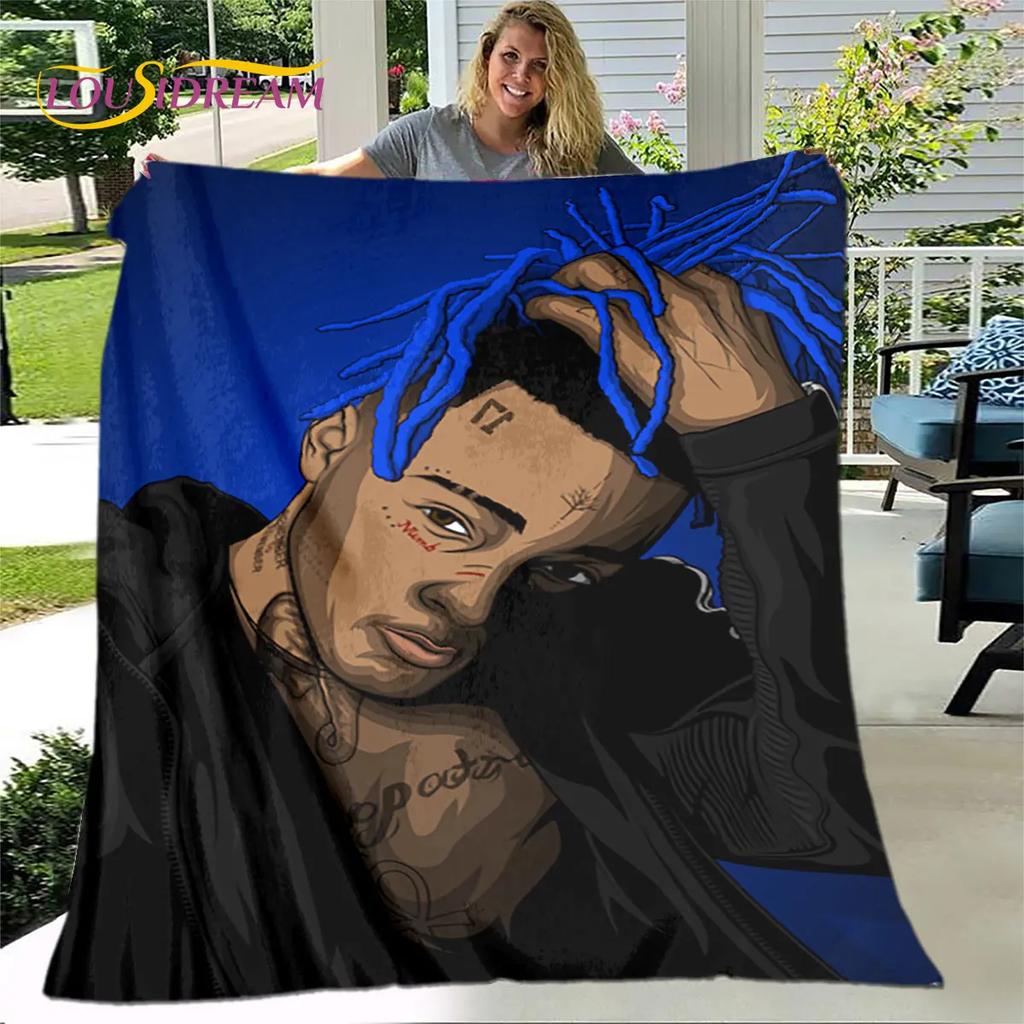 Legend Star Hip Hop Art Rapper Soft Plush Blanket,Flannel Blanket Throw Blanket for Living Room Bedroom Bed Sofa Picnic Cover