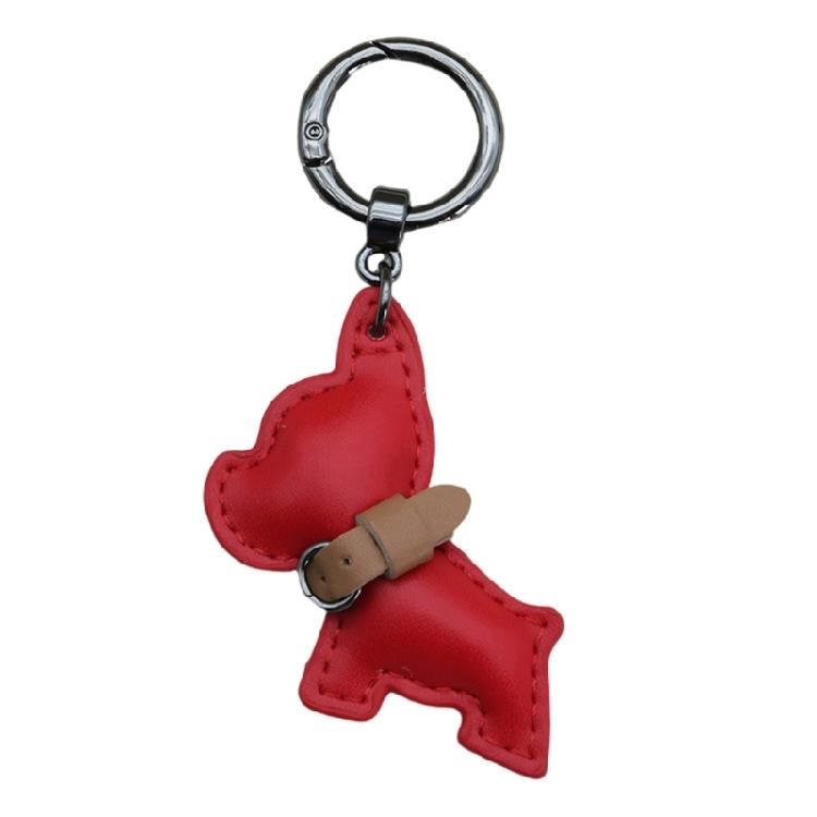 Fun And Functional PU Leather French Bulldog Keychain for Fashion Enthusiasts Phone Chain Pendant Keyring