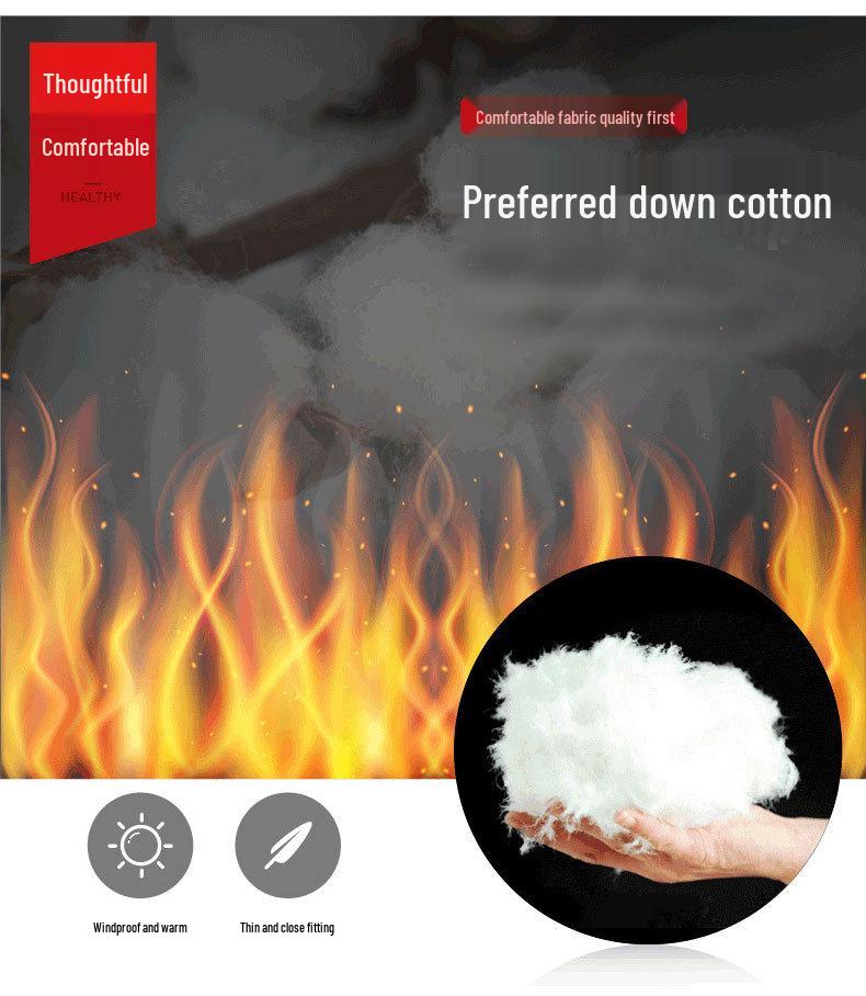 Smart Heated Winter Jacket with Hood for Men, Thick Warm Cotton, USB Charging