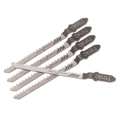 5PCS T101AO HCS Jig Saw Blades Saw Blades with T-shank Sharp Fast Cut Down Jigsaw Blades Woodworking Blades Hand Tool