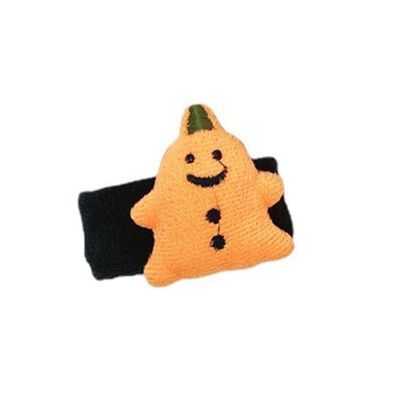 Yousheng Halloween Wristband Cartoon Ghost Decor Soft Plush Bracelet Circle Children Halloween Party Slap Bracelet Unisex Snap Ring