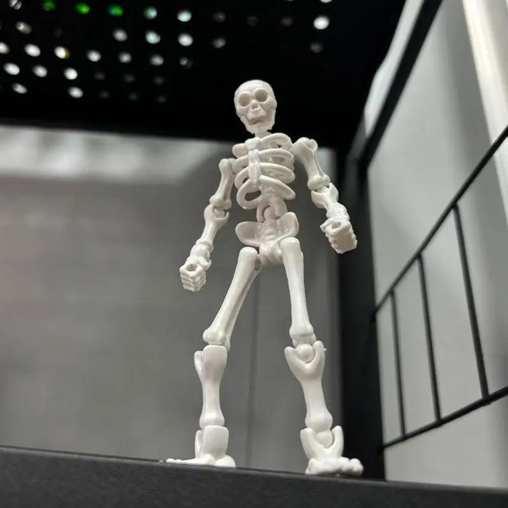 Figurky kostlivců pro kutily Plastové mini kostlivci s pohyblivými klouby Řemesla Doplňky na Halloweenskou párty Dekorace strašidelného domu