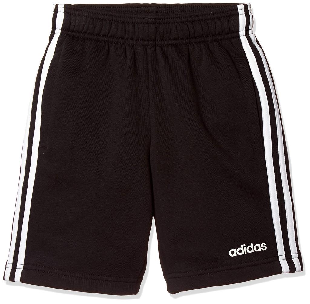 Adidas FTN11 Training Size J130 to Japanese size Boys' 3-Stripes Shorts, Black/White (DV1796), (equivalent 130)