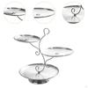 Cupcake Stand Pastry Serving Tray 3 Tier Modern Stainless Steel Dessert Snack for