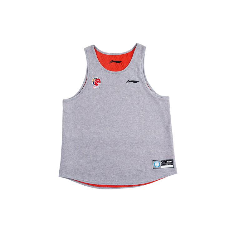 Li Ning CBA Collection Tank Top Unisex Orange Gray AAYR417-1 XXXXL