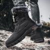 Fashion Men's High-end Snow Boots  Winter Fashion Plush Insulation Anti Slip Waterproof Wear-resistant Cotton Shoes Outdoor Vacation 202
