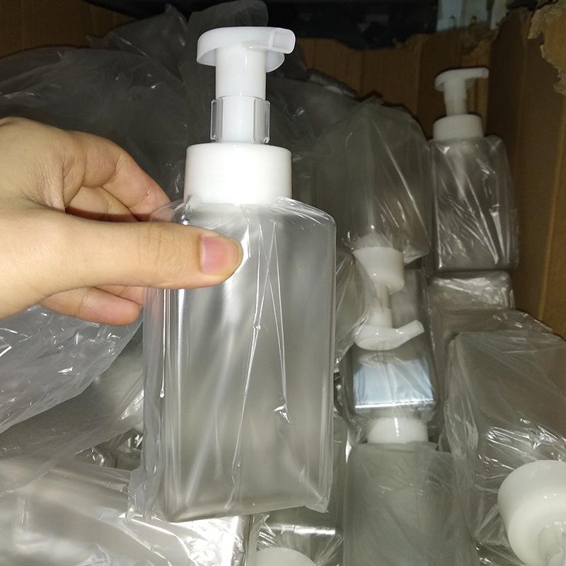 Push-Type Foaming Hand Sanitizer Bottle - Transparent for Hotel Use