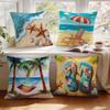 Summer Beach Vacation Cushion Covers Pillowcase Fantasy-Inspired Home Decor Sofa Cushion Cover Living Room Bed Car Decor