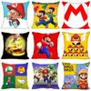 Game Super Funny Mario Printed Pillowcase Cushion Cover Sofa Car Bed Sofa Decor