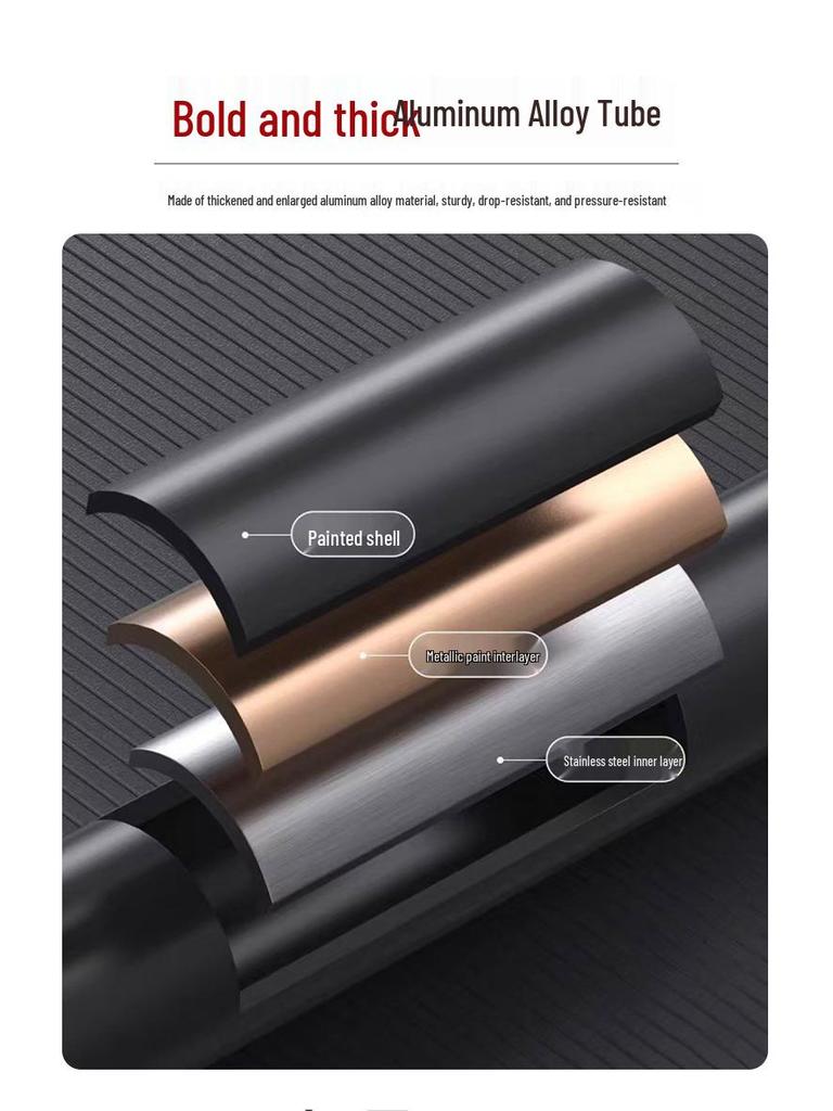 Smart Multi-Functional Telescopic Cane with Radio, Non-Slip Grip, LED Light, and Four-Legged Aluminum Alloy Base for Seniors.
