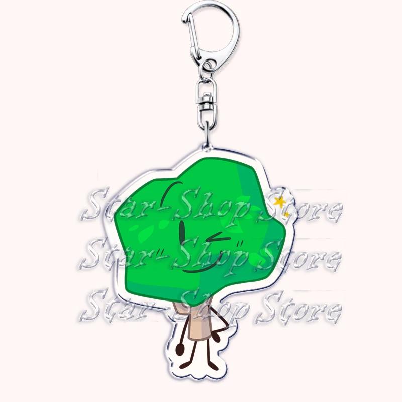 Hot Game Characters Keychain for Accessories Bag Firey Ruby Teardrop Flower Pin Coiny Price Tag Keyring Jewelry Fans Gamer Gifts