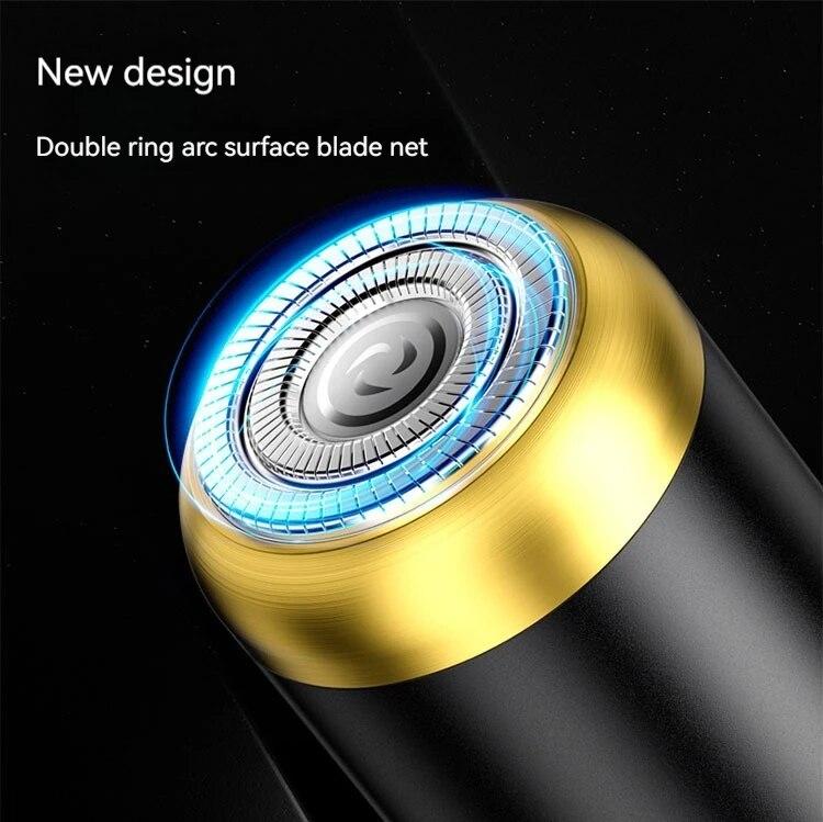 Electric Shaver Men'S Travel Car Aluminum Alloy Mini Shaving Shaver Portable Electric Shaver Mini Stainless Steel Sharp Razor