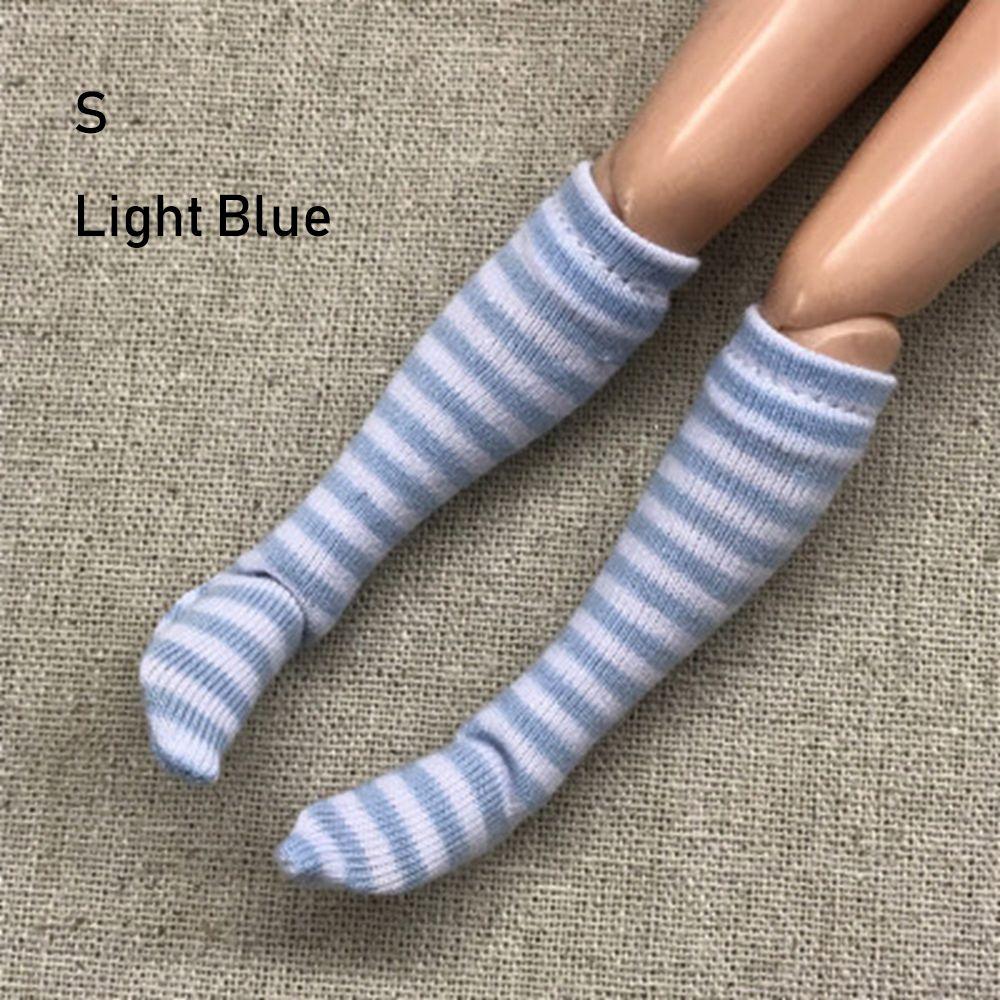 1 Pair Fashion Children  Girl DIY 's Clothes Accessories 1/6  Stockings Christmas Gift Stripe Socks