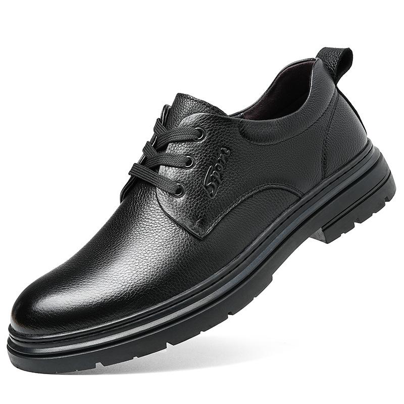 

Модная мужская осенне-зимняя новая кожаная обувь на мягкой подошве, слипоны, мужская повседневная обувь для мужчин среднего и пожилого возраста, обувь для папы, размер 38-44 44